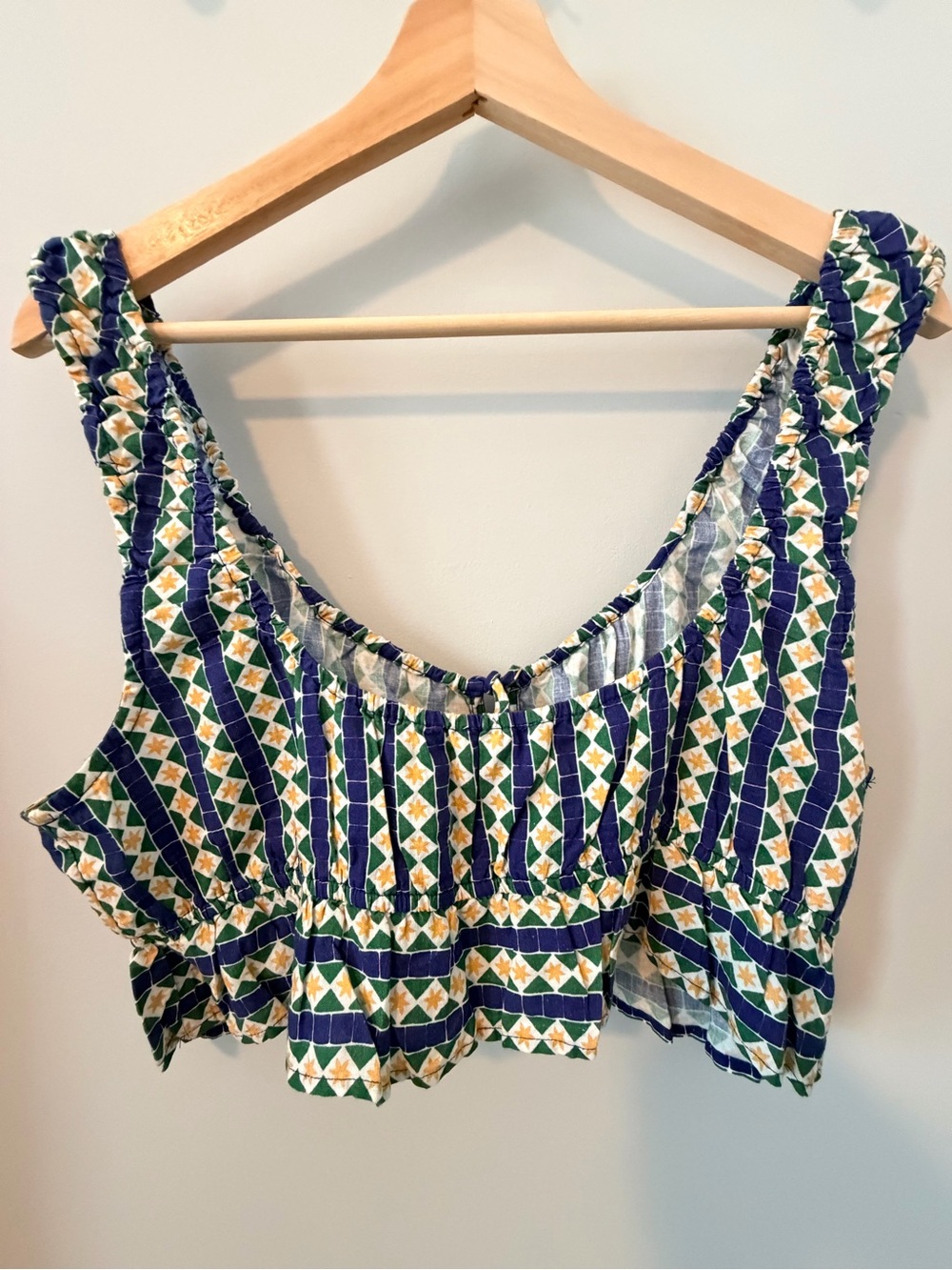 Celandine Cotton Crop Tank NWT Sz L